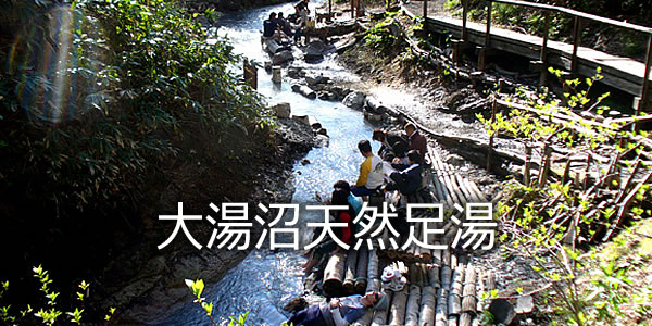 大湯沼天然足湯